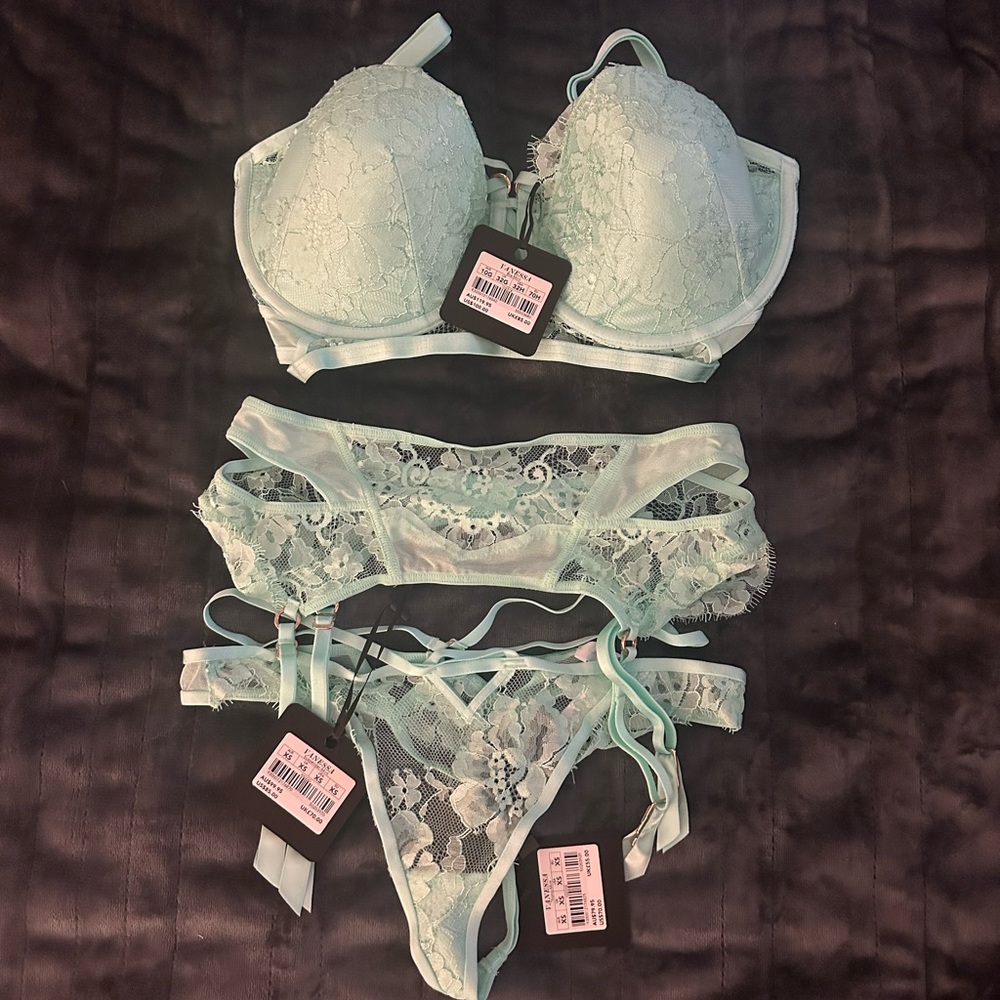 Honey Birdette Vanessa Mint 3 piece set - Picture 5 of 5